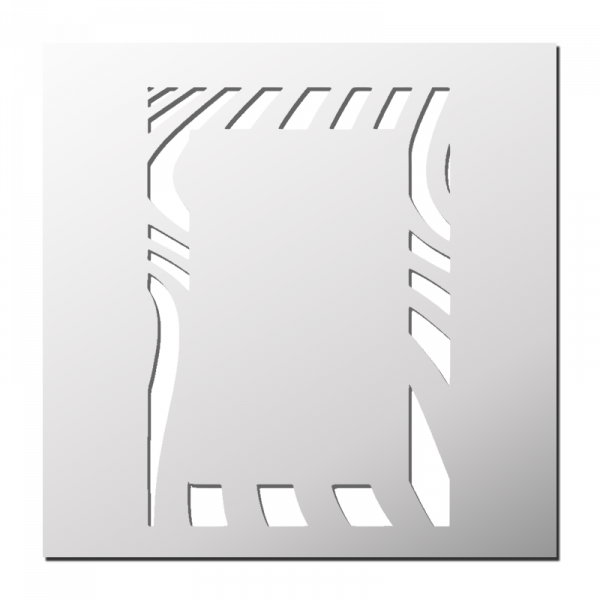 Pochoir Cadre Rectangulaire Zébré