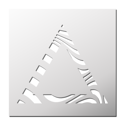 Pochoir Cadre Triangle Zébré