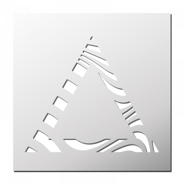 Pochoir Cadre Triangle Zébré