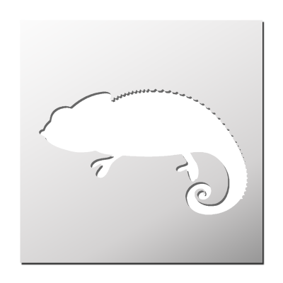 Pochoir Caméléon