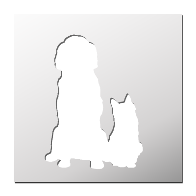 Pochoir Chiens