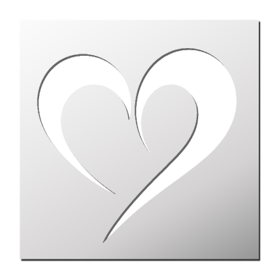 Pochoir Coeur
