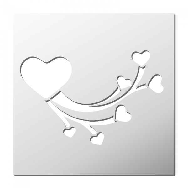 Pochoir Coeurs