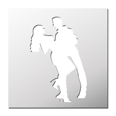 Pochoir Danse de couple