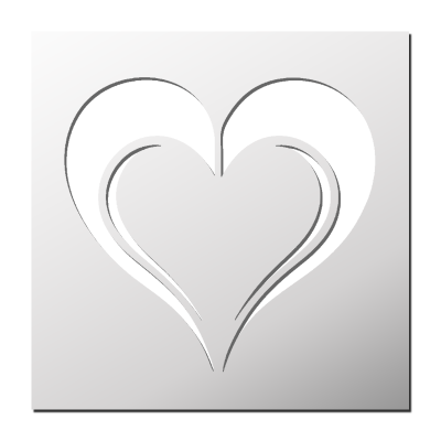 Pochoir Coeur