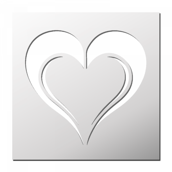 Pochoir Coeur