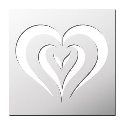 Pochoir Coeur
