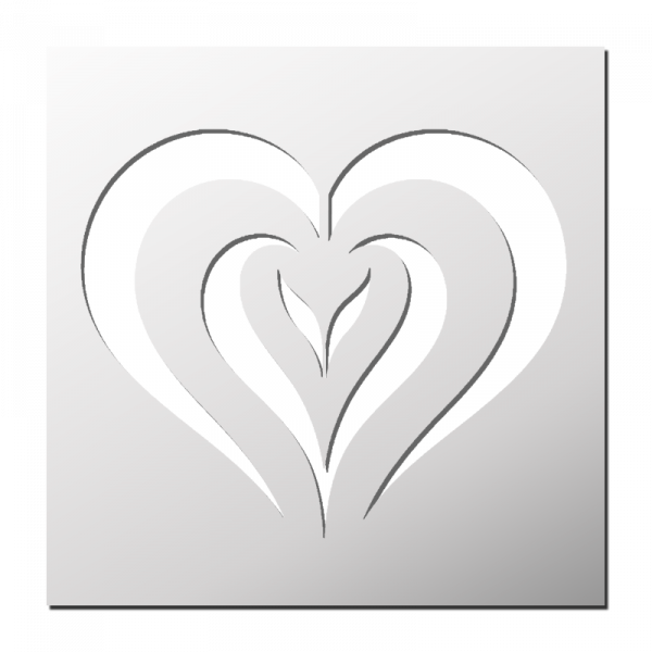 Pochoir Coeur