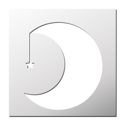 Pochoir Lune Etoile