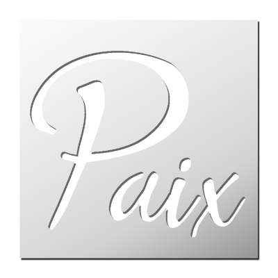 Pochoir Paix