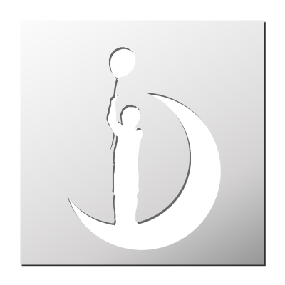 Pochoir Enfant Lune Ballon
