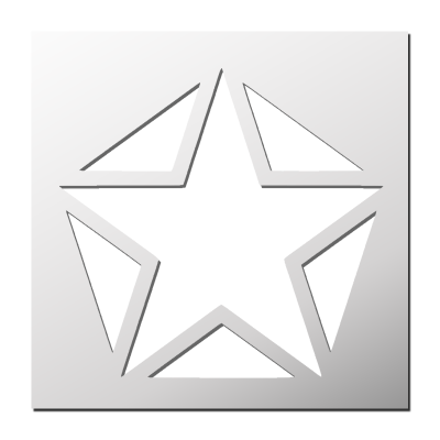 Pochoir Etoile
