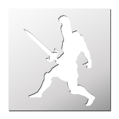 Pochoir Gladiateur
