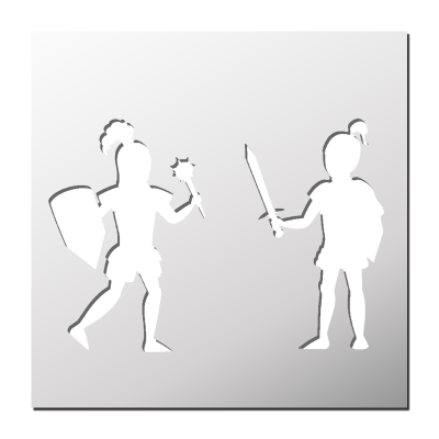 Pochoir Gladiateurs