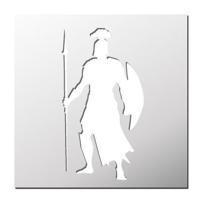 Pochoir Guerrier