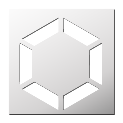 Pochoir Hexagone