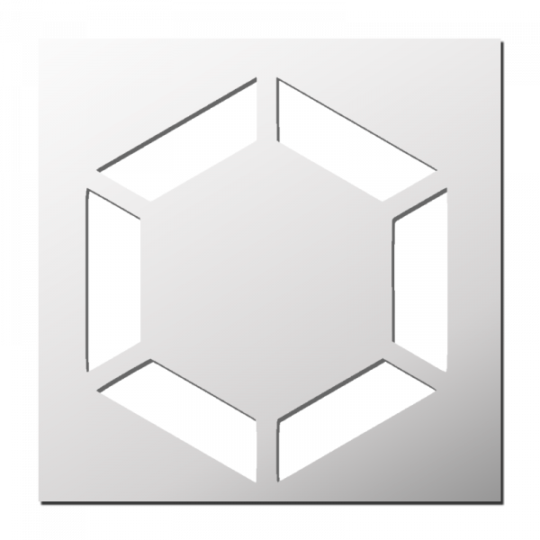 Pochoir Hexagone