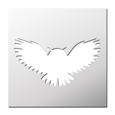Pochoir Hibou
