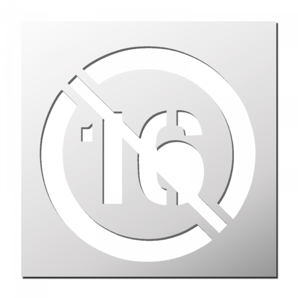 Pochoir Interdiction Moins de 16 ans