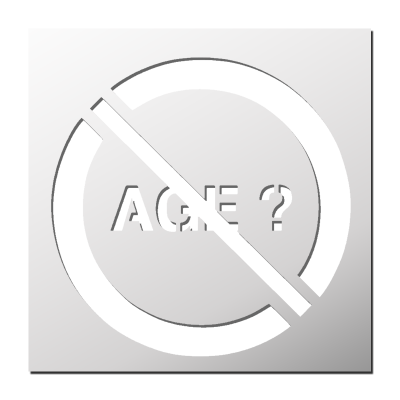 Pochoir Interdiction Moins de ? ans