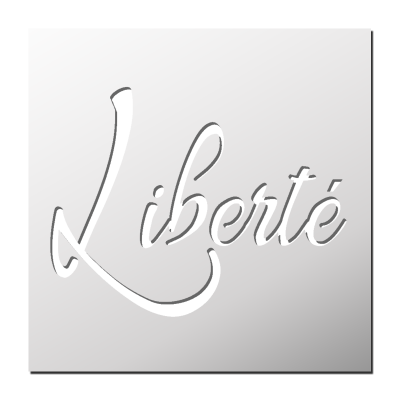 Pochoir Liberté