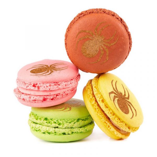 Pochoir Macaron Halloween Araignée
