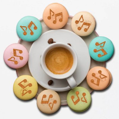 Pochoir Macaron Note de Musique