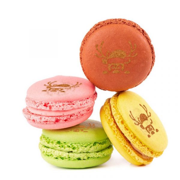 Pochoir Macaron Renne Père de Noël