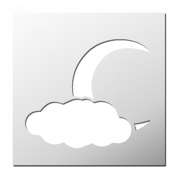 Pochoir Nuage Lune