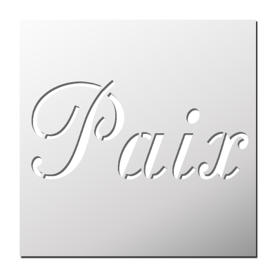 Pochoir Paix