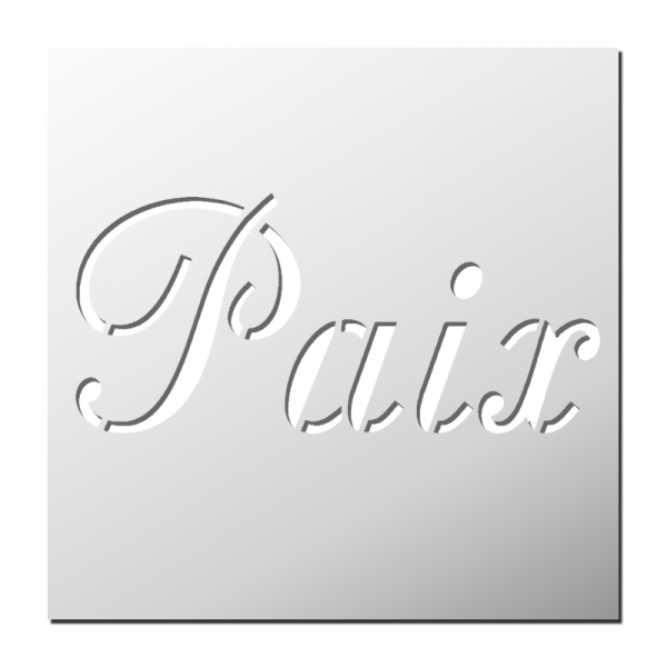 Pochoir Paix