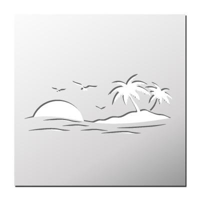 Pochoir Plage