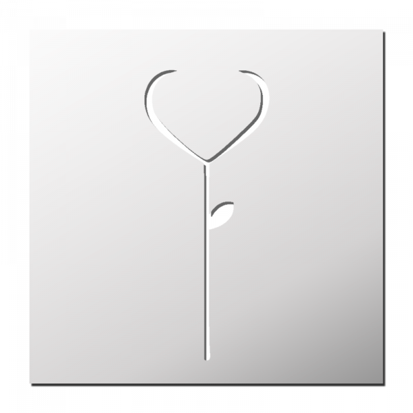 Pochoir Plante Coeur