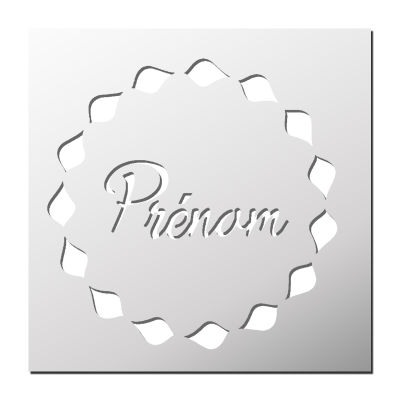 Pochoir Prénom déco circulaire