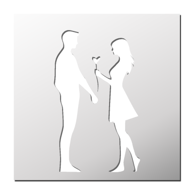 Pochoir Saint Valentin