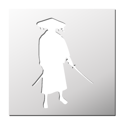 Pochoir Samouraï
