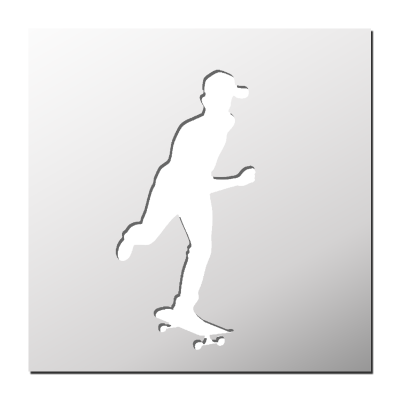 Pochoir Skateur