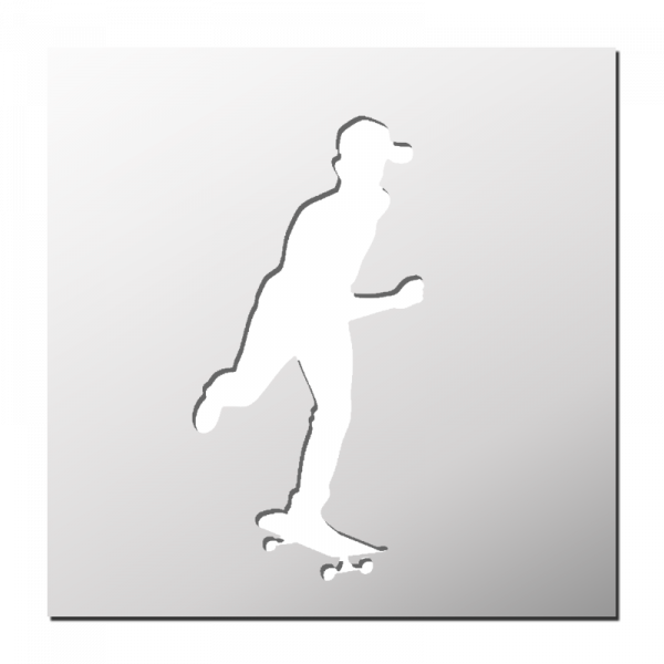 Pochoir Skateur