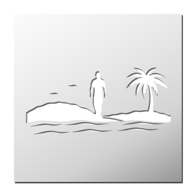 Pochoir Surfeur