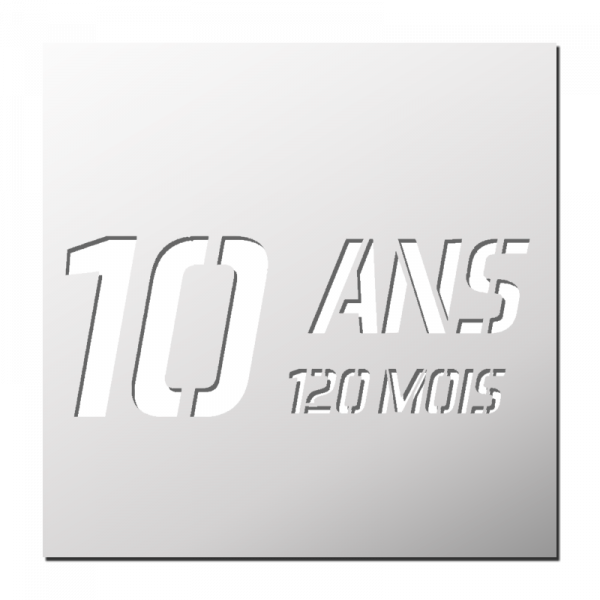 Pochoir 10 Ans