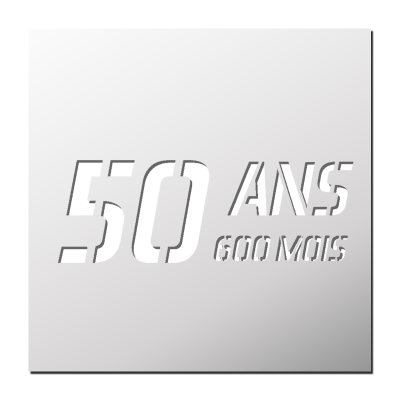 Pochoir 50 Ans