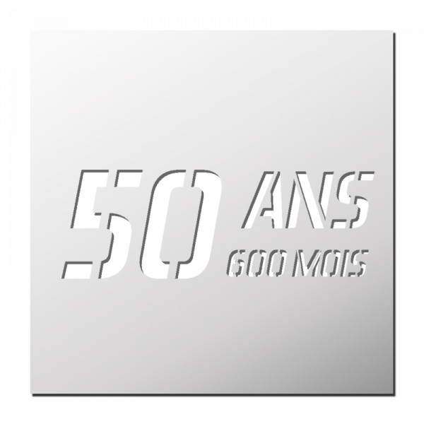 Pochoir 50 Ans