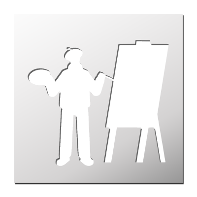 Pochoir Artiste Peintre