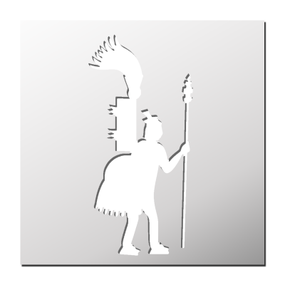 Pochoir Aztèque