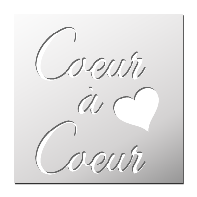 Pochoir Coeur à Coeur