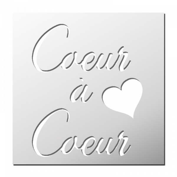 Pochoir Coeur à Coeur