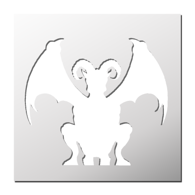 Pochoir Gargouille