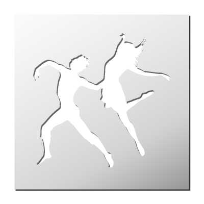 Pochoir Danseurs