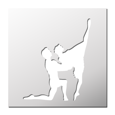Pochoir Danseurs