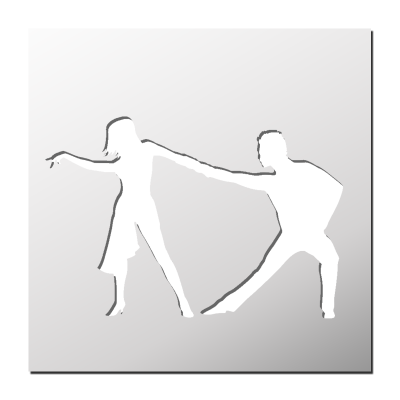 Pochoir Danseurs